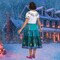Deluxe Womens Mirabel Madrigal Costume Colorful, Encanto Dress With Shoulder Bow Detail